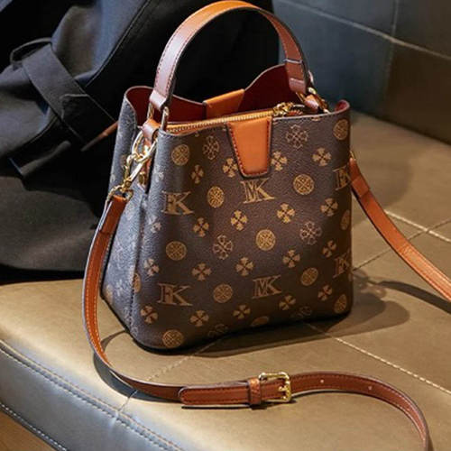 小包包潮真皮手提水桶包