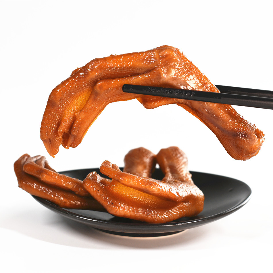 顺丰 下酒菜 现卤现卖潘文全卤鸭脚板 卤鸭掌 卤制品开袋即食餐桌