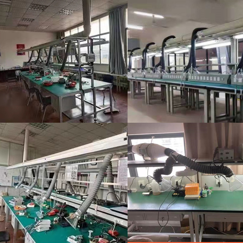 大功率静音吸烟仪焊锡吸烟罩电烙铁焊台焊接焊烟排烟仪风扇吸烟机