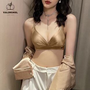 VALINGNSL薄款 内衣女聚拢调整型文胸收副乳防下垂无钢圈胸罩 夏季