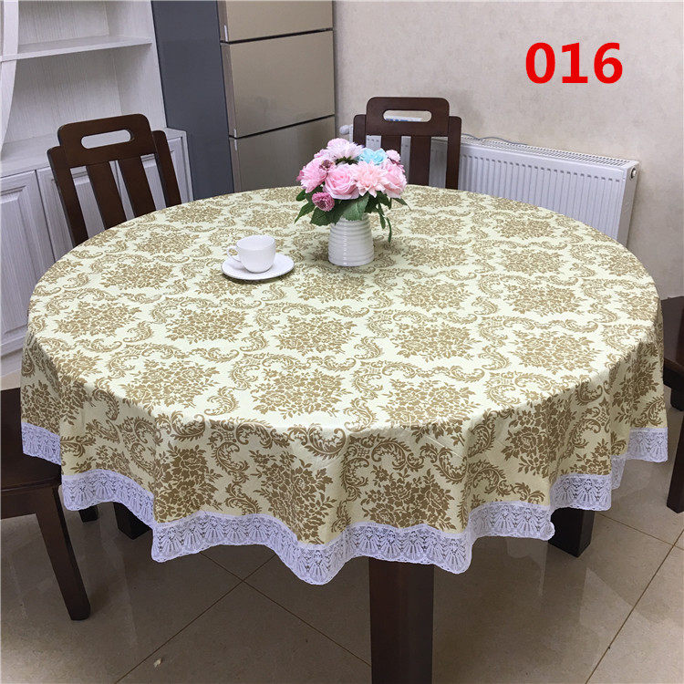 特价酒店加厚加大圆桌布防水免洗PVC塑料台布防油防烫大圆形桌垫
