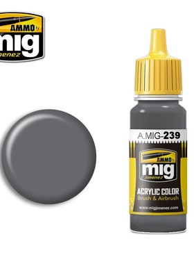钢铁苍穹 AMMO MIG 真实色水性漆 239 FS36122 中灰色 17毫升