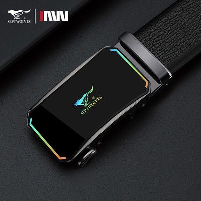 七匹狼男士皮带真皮正品自动扣头层纯牛皮男式腰带爸爸裤带新款潮