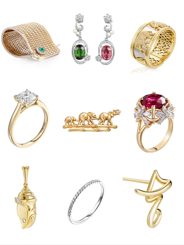 北京产品白底图拍摄珠宝首饰摄影模特拍摄首饰精修图视频制作