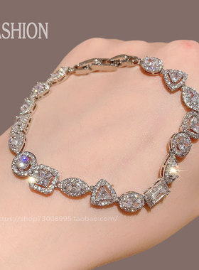 爆款月销10万件韩国进口锆石手链