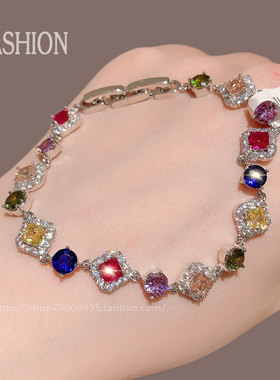 爆款月销10万件韩国进口镶锆手链