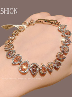 爆款月销10万件韩国进口镶钻手链