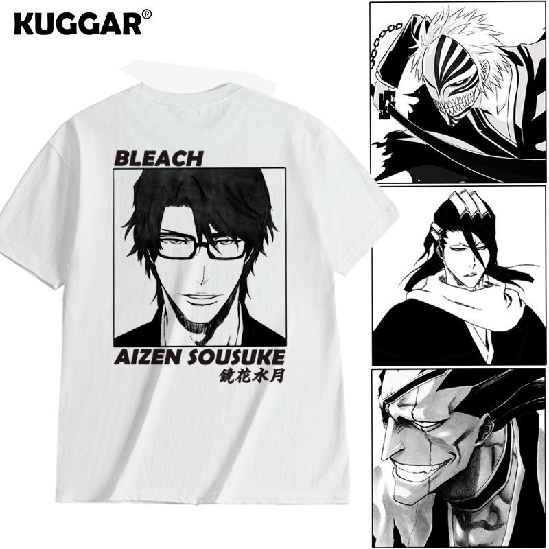 死神T恤百搭黑崎一护蓝染护庭十三番队长短袖BLEACH衣服宽松半袖