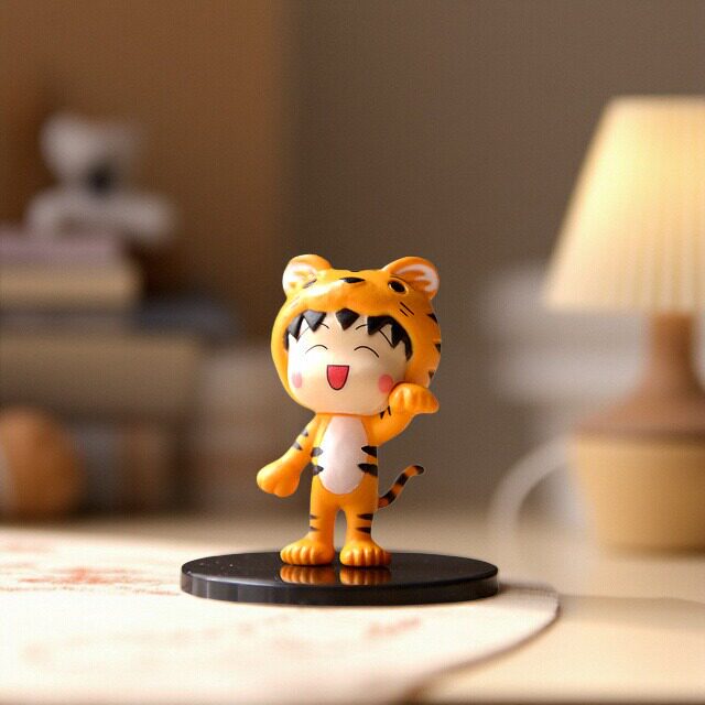 【绝品】台湾限定樱桃小丸子生肖变装小摆件生日礼物玩具 虎年