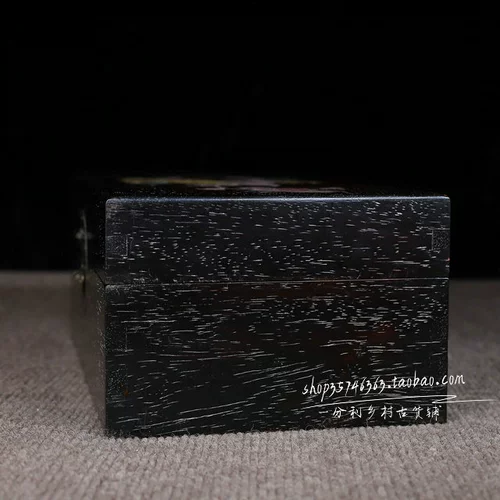 Инкрустация камня из розового дерева, коробочка для хранения из натурального дерева из старинного материала, сундук с сокровищами