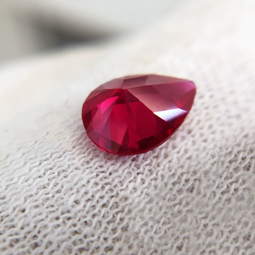 红刚玉 Рубиновый аксессуар, кольцо, драгоценный камень для кольца, инкрустация камня, DIY