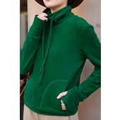 忘城N950座 内搭打底女 德绒加厚高领卫衣堆堆领长袖 雪落围炉 冬款