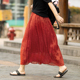 忘城9816座 春夏爆款 100极细苎麻半身裙女文艺百搭小个子半裙裙子