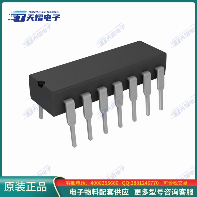 线性芯片TL064ACN【IC OPAMP JFET 4 CIRCUIT 14DIP】
