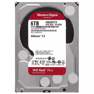WD/西部数据 WD60EFPX红盘Plus6T 6TB SATA3网络储存NAS 硬盘