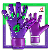 大火足球DAHUO星尘紫色EVA守门员手套人草比赛训练无护指专业门将