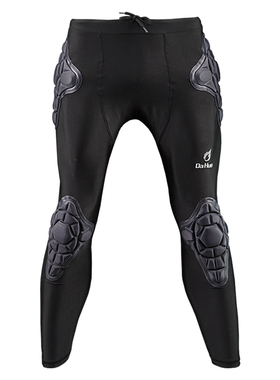 大火足球人气DA HUO 守门员防护裤紧身护胯护膝保护带裤绳9分长裤