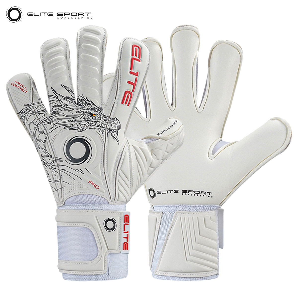 光环门将守门员手套中国龙华夏大火足球训练比赛儿童成人防滑乳胶