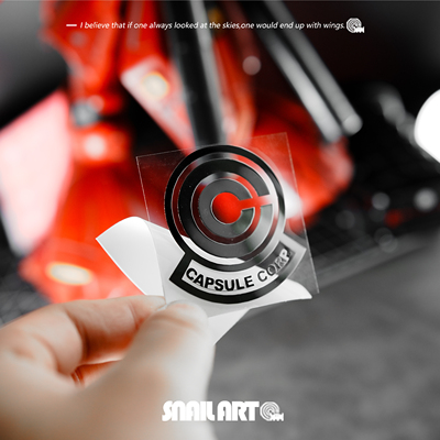 七龙珠金属贴纸胶囊公司标志徽章创意高级感笔记本电脑手机车贴饰