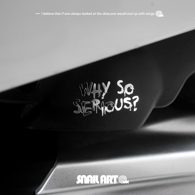 SN蜗牛金属贴纸蝙蝠侠小丑笑一个创意个性机箱平板头盔机车贴饰