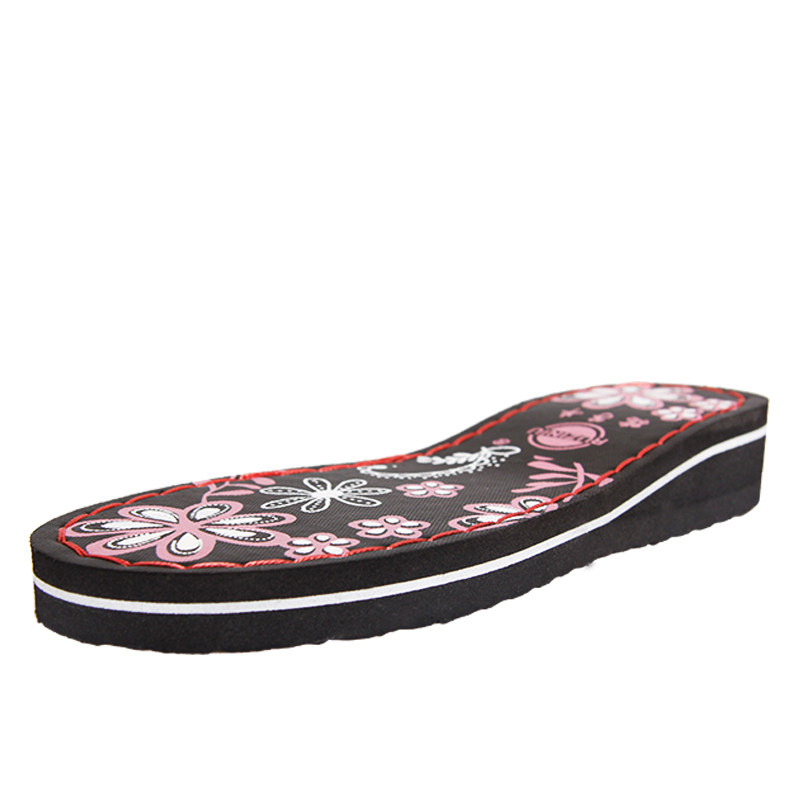 孺子牛鞋底 夏季印花鞋底 手工毛线拖鞋底防滑耐磨编鞋牵牛花底