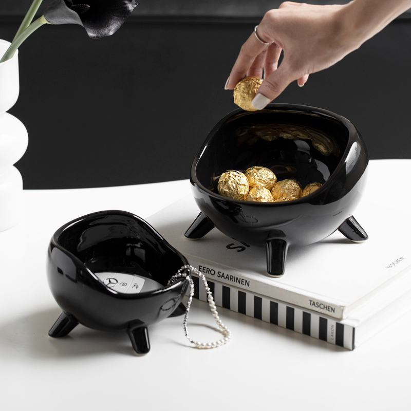 陶瓷收纳碗玄关钥匙收纳高颜值