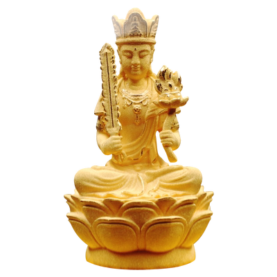 虚空藏菩萨汽车属牛守护神绒沙金