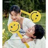 拍照道具黄色笑脸手拿手举牌影楼婚纱旅拍外景道具小清新手拿板