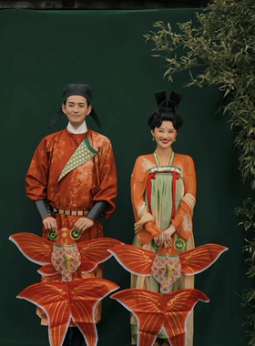 摄影道具古风纸鸢金鱼风筝