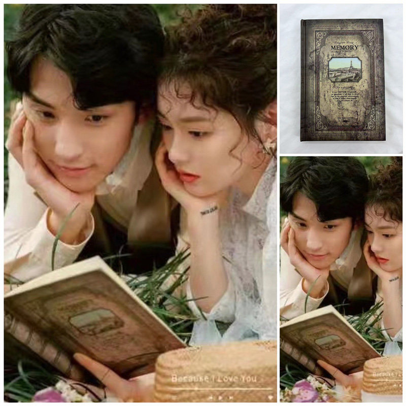 浪漫田园风婚纱摄影道具 旅拍复古拍照主题 手拿欧式英文书复古书