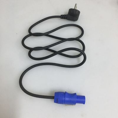 光束灯电源线dmx512信号线舞台摇头灯蓝头三芯插头线通用欧标国标