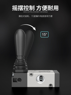 08气动手动换向阀气阀门3H310 气动开关两二位三通手扳阀3H210