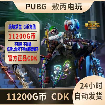 PUBG绝地求生G币兑换码CDK吃鸡游戏金币皮肤充值
