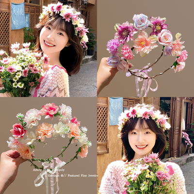2026新款情人节仙女花环发箍