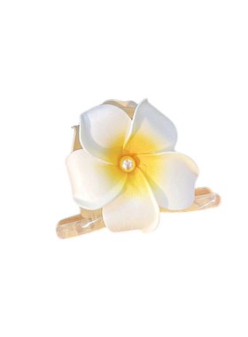 鸡蛋花仿真花抓夹氛围感发夹