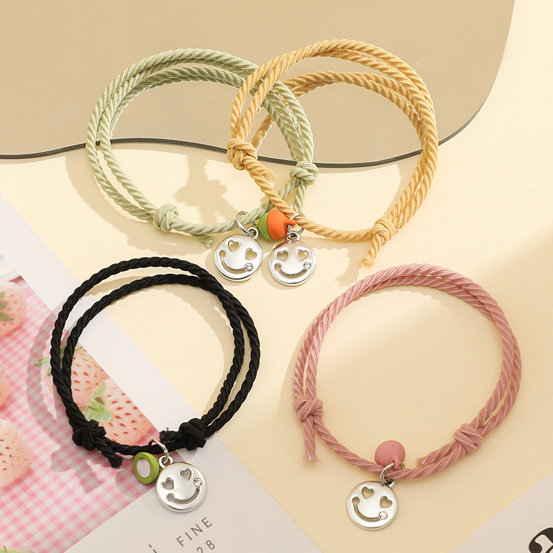 lovers Tousheng Boyfriend rubber string magnet Dual use Leather sheath a pair Confidante Bracelet student Hand ropein the Accessories/Fashion Jewelry, Bracelets  category - from Buy2taobao.com to provide professional Taobao agent buy service