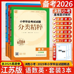 2026小学毕业考试试题分类精粹语文数学英语全国小学总复习六年级决胜小考升初中小升初真题试卷汇编小考教辅书试卷资料通城学典