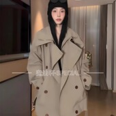 现货 立体廓形松弛感风衣外套女2025新款 伦敦晨雾 新款 秋季
