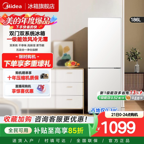 风冷无霜小冰箱一级能效节能省电