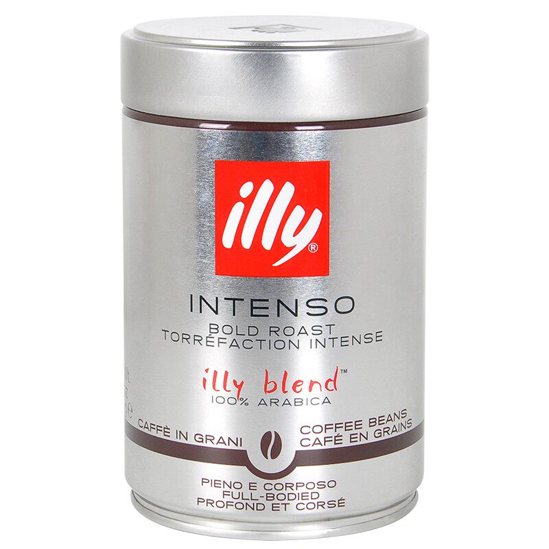 【DHZ】illy黑罐咖啡豆 意大利原装进口深度烘焙意式浓缩250克