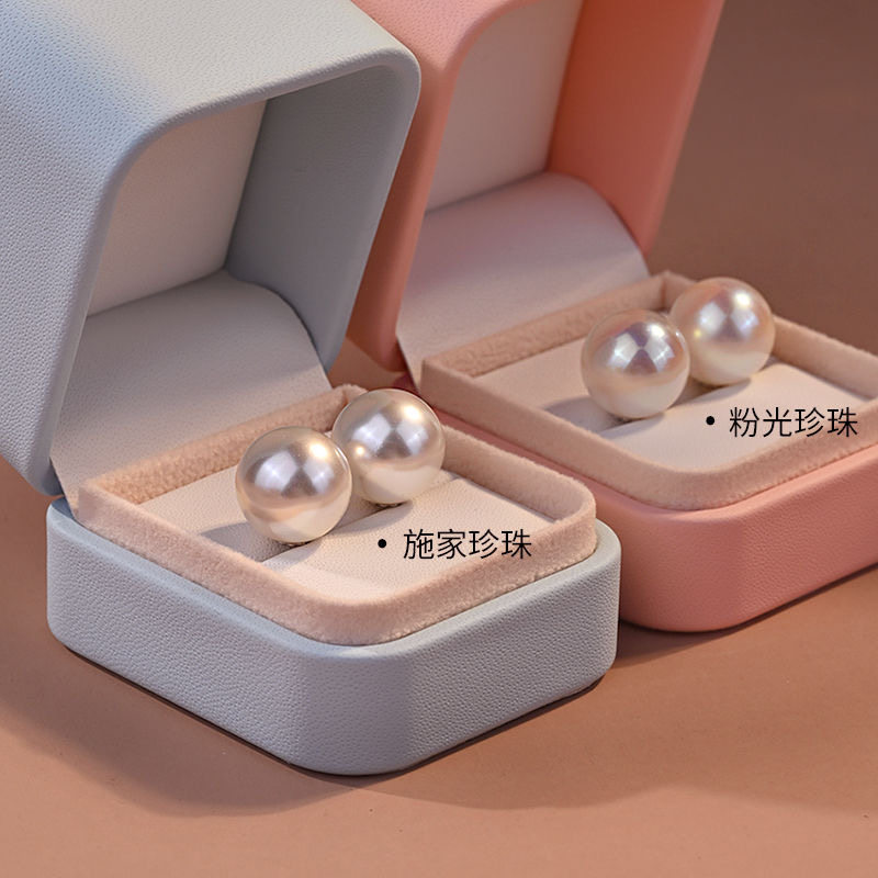 大珍珠耳钉女轻奢高级感养耳洞2耳钉