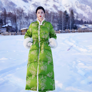 澄渔高定【凤鸾瑾月】新中式精工刺绣双面两穿白鹅绒羽绒服外套