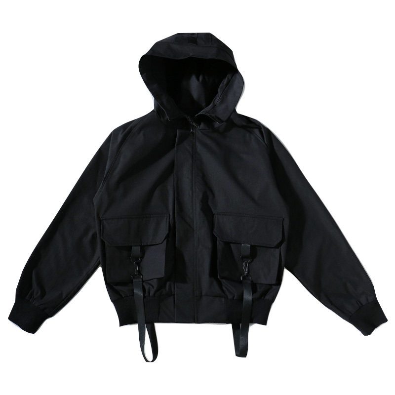 机能加厚棉服工装外套男潮秋冬