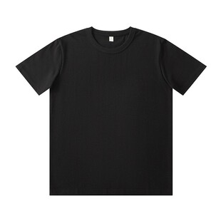 t恤男士 6XL码 大码 胖子男装 白色圆领半袖 300g重磅纯棉宽松纯色短袖