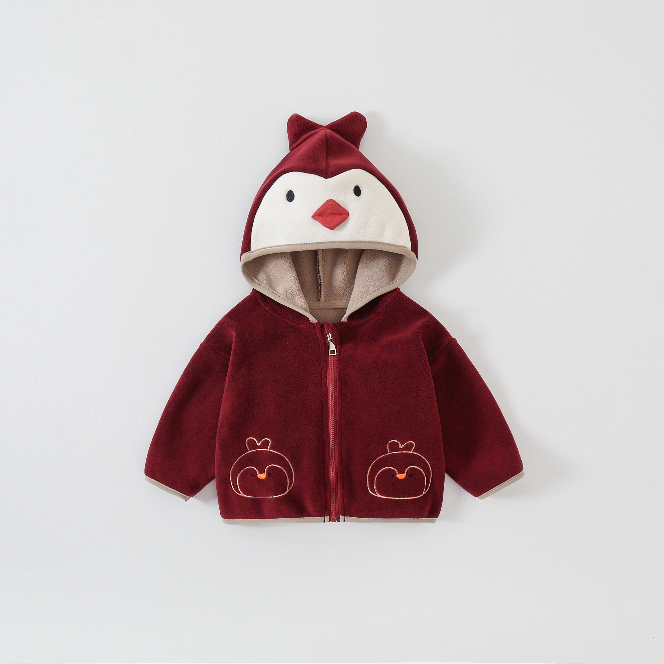 加厚拉链保暖3个月A类冬季洋气