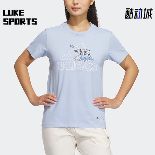 Adidas/阿迪达斯女子印花短袖