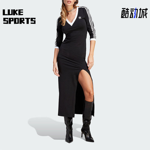 阿迪达斯正品女子运动连衣裙