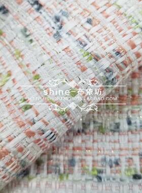 欧洲进口橘色粗花呢服装布料