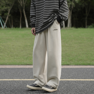 青少年宽松 2025秋冬直筒休闲裤 GOGOSOON加厚麂皮绒裤 子男340g新款