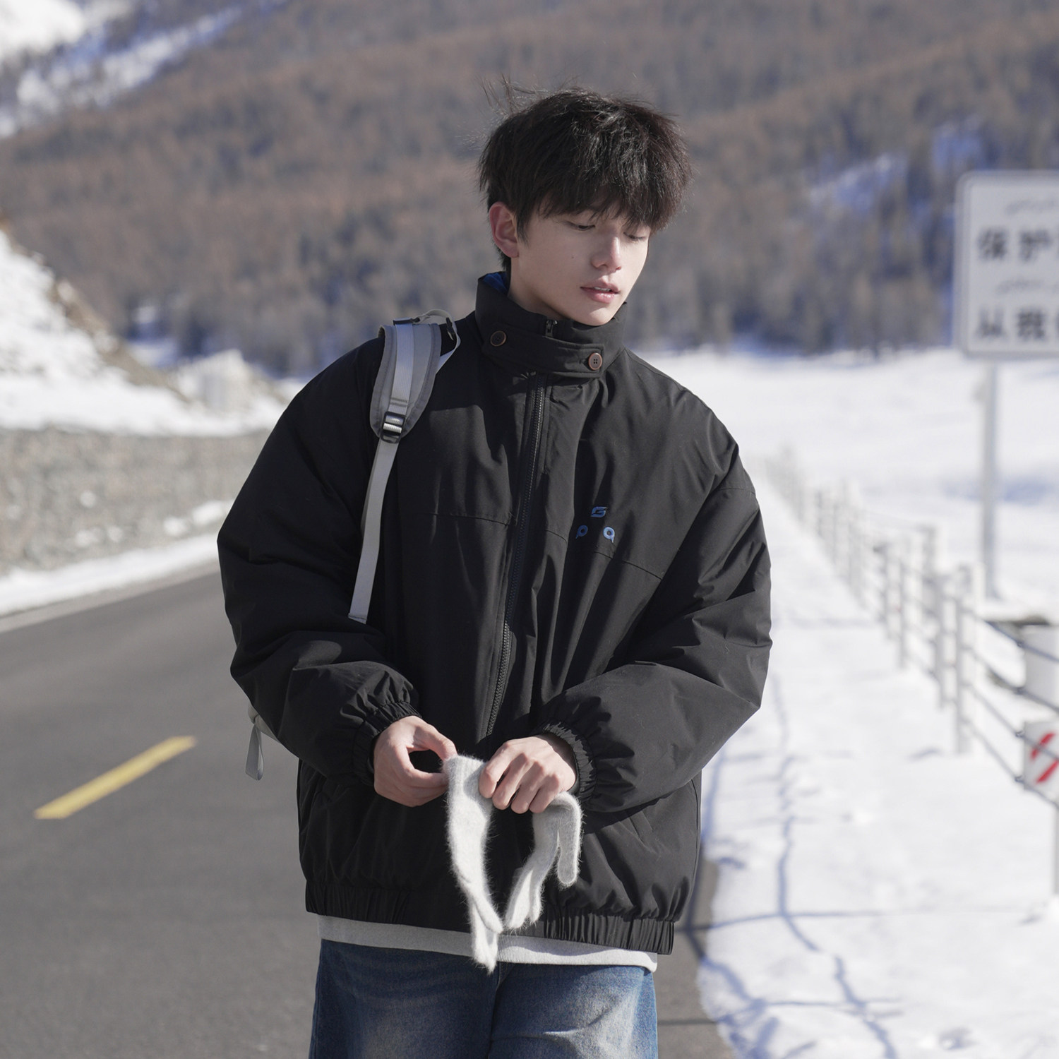 GOGOSOON加厚棉衣男新款2025冬季高级感外套美式保暖青少年立领潮,男装,棉衣,淘宝优惠券,粉丝福利购,淘宝优惠卷
